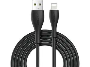 Καλώδιο Joyroom USB σε Lightning με LED, 2.4A, 1m, μαύρο S-1030M8