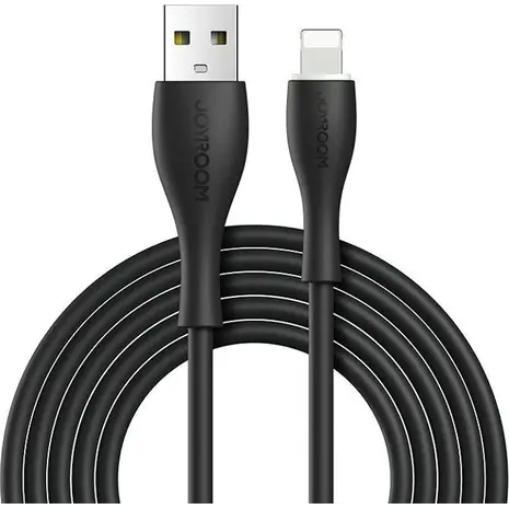 Καλώδιο Joyroom USB σε Lightning με LED, 2.4A, 1m, μαύρο S-1030M8