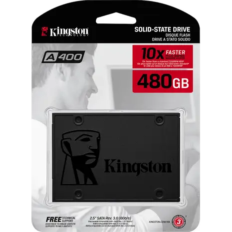 Εσωτερικός Σκληρός Δίσκος SSD Kingston A400 480GB 2.5 SATA ΙΙΙ SA400S37/480G