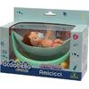 Σετ κούκλα μωρό με κρεβατάκι αιώρα Amicicci Cicibello Friends (CC033000)