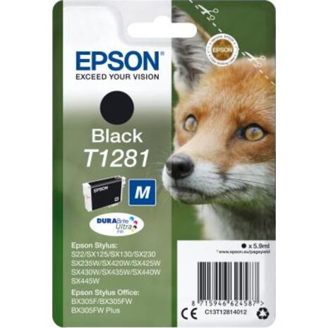 Μελάνι εκτυπωτή Epson T1281 Black C13T12814012