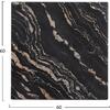 ΕΠΙΦΑΝΕΙΑ ΤΡΑΠΕΖΙΟΥ WERZALIT 60Χ60Χ3.5εκ.  BLACK GOLD MARBLE HM5229.15