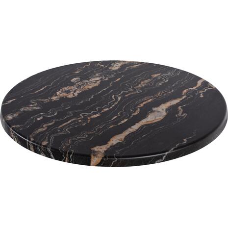 ΕΠΙΦΑΝΕΙΑ ΤΡΑΠΕΖΙΟΥ Φ60Χ2.5εκ. 5787 WERZALIT BLACK GOLD MARBLE HM5227.15