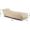 ΠΟΥΦ TANEA HM5807.01 ΜΠΕΖ ΜΕ UV PROTECTION 80x210x45-60 εκ.