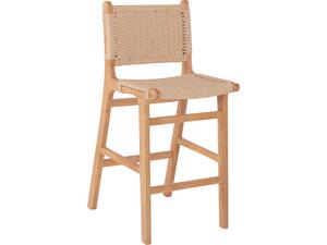 ΣΚΑΜΠΟ ΜΕΣΑΙΟΥ ΥΨΟΥΣ HM9332.01 RUBBERWOOD & ΣΧΟΙΝΙ- ΦΥΣΙΚΟ ΧΡΩΜΑ 45x46x95Υεκ.