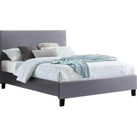 ΚΡΕΒΑΤΙ BECCA ΑΠΟ ΥΦΑΣΜΑ ΓΚΡΙ HM553.11 ΓΙΑ ΣΤΡΩΜΑ 150x200 EK. (Γκρι)