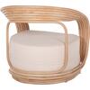 ΠΟΛΥΘΡΟΝΑ DUCHESS ΑΠΟ RATTAN ΦΥΣΙΚΟ-ΕΚΡΟΥ ΜΑΞΙΛΑΡΙ HM9478 81x59x70Y εκ.