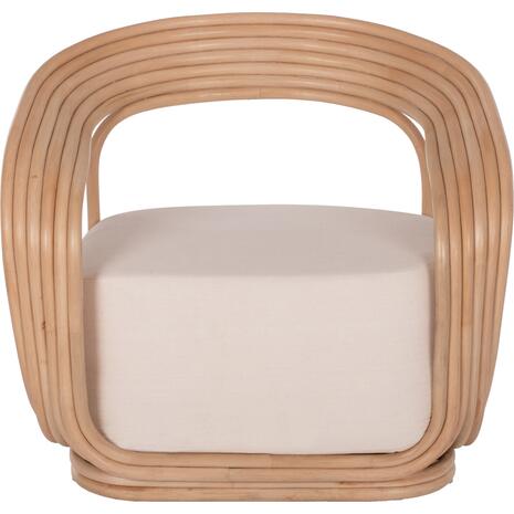 ΠΟΛΥΘΡΟΝΑ DUCHESS ΑΠΟ RATTAN ΦΥΣΙΚΟ-ΕΚΡΟΥ ΜΑΞΙΛΑΡΙ HM9478 81x59x70Y εκ.