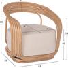 ΠΟΛΥΘΡΟΝΑ DUCHESS ΑΠΟ RATTAN ΦΥΣΙΚΟ-ΕΚΡΟΥ ΜΑΞΙΛΑΡΙ HM9478 81x59x70Y εκ.