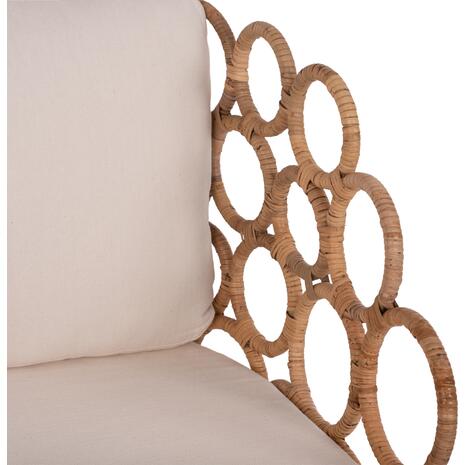 ΠΟΛΥΘΡΟΝΑ RINGER HM9341 ΑΠΟ RATTAN-ΜΕΤΑΛΛΟ ΦΥΣΙΚΟ ΧΡΩΜΑ 65x69x86Y εκ. (Διάφορα χρώματα)