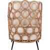 ΠΟΛΥΘΡΟΝΑ RINGER HM9341 ΑΠΟ RATTAN-ΜΕΤΑΛΛΟ ΦΥΣΙΚΟ ΧΡΩΜΑ 65x69x86Y εκ. (Διάφορα χρώματα)