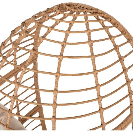 ΠΟΛΥΘΡΟΝΑ Τ.ΦΩΛΙΑ RATTAN HM5869.01 ΜΕΤΑΛ. ΠΟΔΙΑ ΜΑΥΡΑ 77x72x148 εκ.