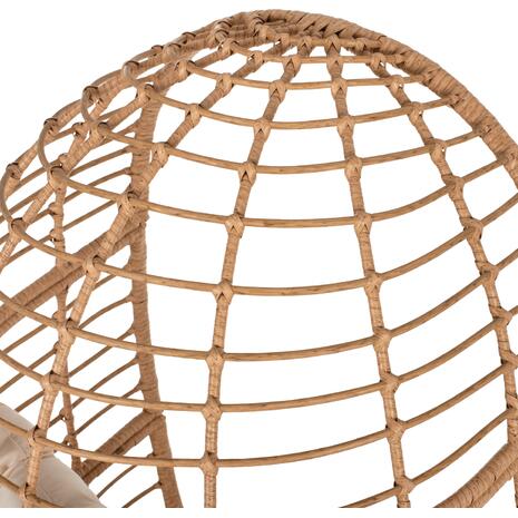 ΠΟΛΥΘΡΟΝΑ Τ.ΦΩΛΙΑ RATTAN HM5869.01 ΜΕΤΑΛ. ΠΟΔΙΑ ΜΑΥΡΑ 77x72x148 εκ.