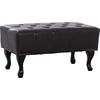 ΤΑΜΠΟΥΡΕ ΥΠΟΠΟΔΙΟ T.CHESTERFIELD EMMA HM226.01 PU 80x44x39Y εκ.ΣΚ.ΚΑΦΕ