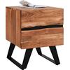 ΚΟΜΟΔΙΝΟ ALICIA HM8360.11 ΑΠΟ ΜΑΣΙΦ ΞΥΛΟ ΑΚΑΚΙΑΣ 45x35x56Yεκ.