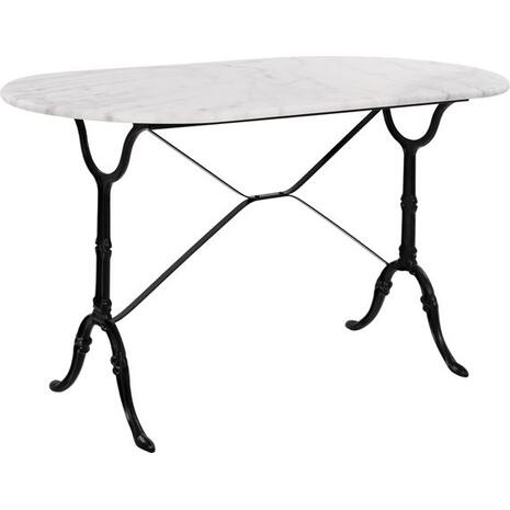 ΤΡΑΠΕΖΙ DELILAH ΜΕ ΒΑΣΗ ΑΠΟ ΜΑΝΤΕΜΙ HM440 ΜΕ ΜΑΡΜΑΡΟ ΟΒΑΛ 120Χ59X72