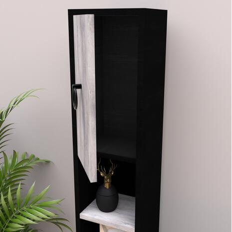 ΝΤΟΥΛΑΠΙ ΡΑΦΙΕΡΑ ΜΑΥΡΟ ANTIQUE HM9246.03 24,5x21x92 εκ.