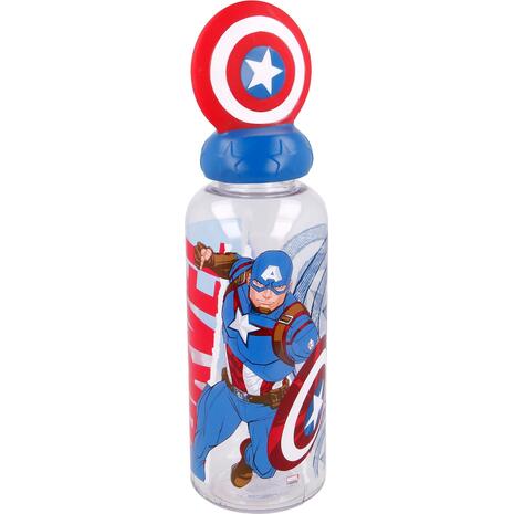 Παγουρίνο πλαστικό Stor 3D Captain America Collage 560ml (530-10132)