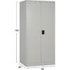 ΝΤΟΥΛΑΠΑ ΜΕΤΑΛΛΙΚΗ CLOD HM5961.11 2ΦΥΛΛΗ ΜΕ ΧΩΡΙΣΜΑ ΑΝΟΙΧΤΟ ΓΚΡΙ 90Χ40Χ180Yεκ.