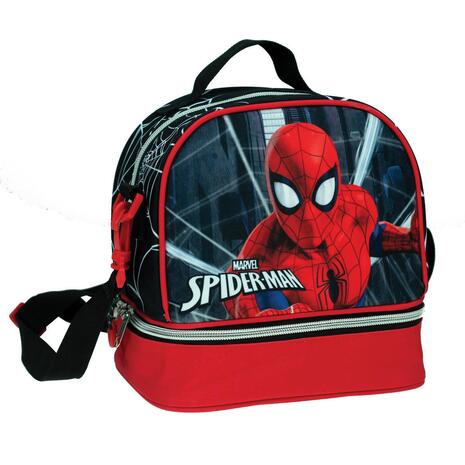 Τσαντάκι φαγητού Gim Spiderman Black City (337-05220)