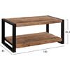ΤΡΑΠΕΖΙ ΣΑΛΟΝΙΟΥ GATLIN HM8486.11 ΑΠΟ ΜΑΣΙΦ ΞΥΛΟ MANGO 100x45x45,5Υ εκ.