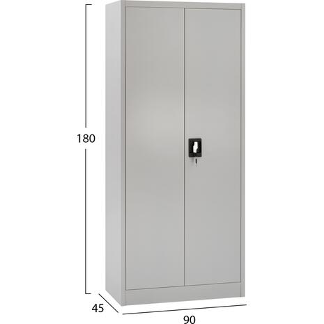 ΝΤΟΥΛΑΠΑ ΜΕΤΑΛΛΙΚΗ CLOD HM5961.11 2ΦΥΛΛΗ ΜΕ ΧΩΡΙΣΜΑ ΑΝΟΙΧΤΟ ΓΚΡΙ 90Χ40Χ180Yεκ.