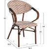 ΠΟΛΥΘΡΟΝΑ BAMBOO LOOK HM5861.03 ΚΑΦΕ-ΛΕΥΚΟ 58.5x58x82Υεκ.