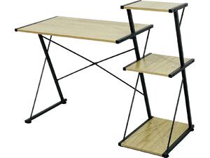 ΓΡΑΦΕΙΟ NOREX HM9317 ΜΕΤΑΛΛΙΚΟ ΜΑΥΡΟ ΜΕ MDF ΕΠΙΦΑΝΕΙΑ ΣΕ ΟΑΚ 116X48X89,5Υεκ.