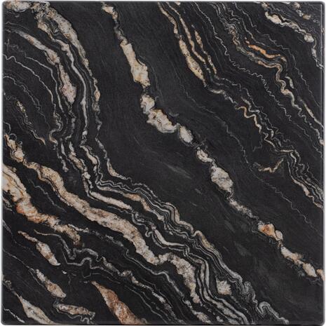 ΕΠΙΦΑΝΕΙΑ ΤΡΑΠΕΖΙΟΥ WERZALIT 60Χ60Χ3.5εκ.  BLACK GOLD MARBLE HM5229.15