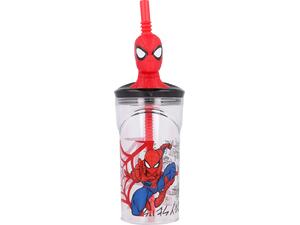 Ποτήρι πλαστικό Stor 3D Spiderman Urban 360ml (530-51366)