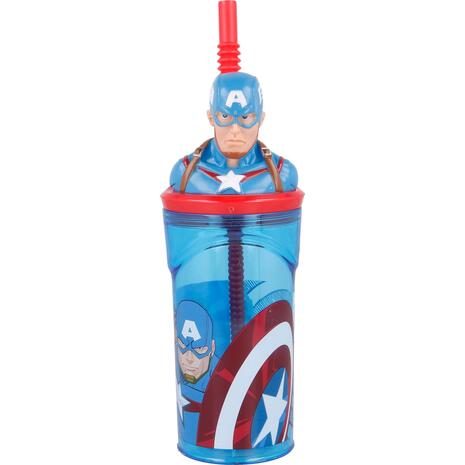 Ποτήρι πλαστικό Stor 3D Avenger Comic Heroes 360ml (530-57766)