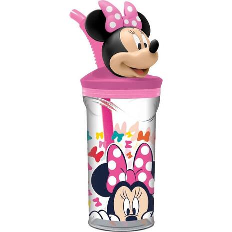 Ποτήρι πλαστικό Stor 3D Minnie So Edgy Bows 360ml (530-51166)