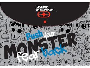 Φάκελος με κουμπί BMU No Fear Monster Α4 (348-16580)