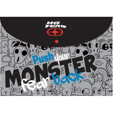 Φάκελος με κουμπί BMU No Fear Monster Α4 (348-16580)