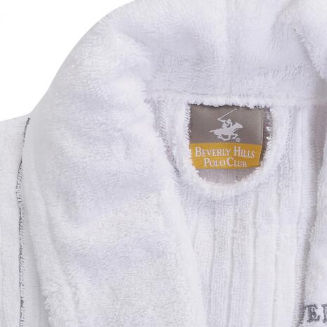 ΜΠΟΥΡΝΟΥΖΙ ΜΕ ΓΙΑΚΑ L / XL ΑΠΟ 98% ΒΑΜΒΑΚΙ HM12114 ΛΕΥΚΟ ΜΕ ΓΚΡΙ ΡΙΓΕΣ 355BHP1715 - L/XL