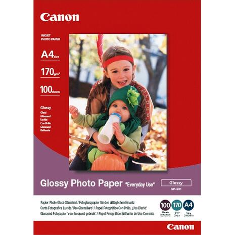 Χαρτί φωτογραφικό CANON Α4 Glossy 200g/m² 100 Φύλλα (0775B001)