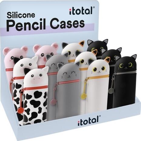 Κασετίνα βαρελάκι Total gift cute animals silicone σε διάφορα σχέδια (XL2486A)