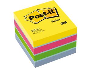 Αυτοκόλλητα χαρτάκια σημειώσεων 3Μ Post-it 51x51mm ultra αποχρώσεις πακέτο 400 φύλλων 2051U (Διάφορα χρώματα)