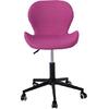 Καρέκλα γραφείου DOT βάση μέταλλο βαφή μαύρο, ύφασμα φούξια (σετ 2 τεμαχίων) Ε-00023720(ΕΟ200,2) (Φούξια)