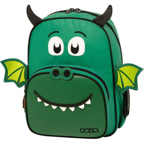 Σακίδιο πλάτης νηπίου 1+1 θέσεων Polo Junior Little Green Dragon (9-01-040-8228 2023)