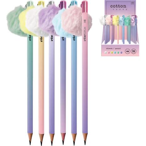 Μολύβι γραφίτη Interdruk Candy Cotton HB σε διάφορα χρώματα (1 τεμάχιο) (Διάφορα χρώματα)