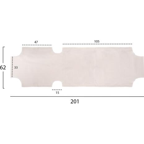 ΠΑΝΙ TEXTILENE 600gr/m2 2X1 ΑΝΤΑΛΛΑΚΤΙΚΟ ΞΑΠΛΩΣΤΡΑΣ HM5072.03 ΛΕΥΚΟ 200x62 εκ.