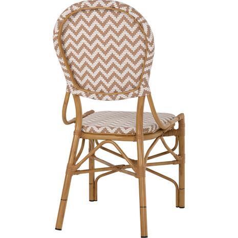 ΚΑΡΕΚΛΑ ΑΛΟΥΜΙΝΙΟΥ BAMBOO LOOK ΦΥΣΙΚΟ - ΛΕΥΚΟ HM5927.03 46x56x95Yεκ.