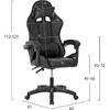 ΠΟΛΥΘΡΟΝΑ GAMING HM1185.04 ΣΕ ΧΡΩΜΑ ΜΑΥΡΟ 63x61x121Y εκ.