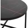 ΤΡΑΠΕΖΙ ΣΑΛΟΝΙΟΥ HM9420.03 BLACK MARBLE ΜΕΛΑΜΙΝΗ-ΜΑΥΡΗ ΜΕΤΑΛΛΙΚΗ ΒΑΣΗ Φ80x48,5Yεκ.