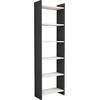 ΒΙΒΛΙΟΘΗΚΗ CLASSIKER HM9226.13 ΜΕΛΑΜΙΝΗΣ ΓΚΡΙ-ΛΕΥΚΟ 48,5x22x160Υεκ.