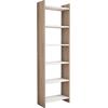 ΒΙΒΛΙΟΘΗΚΗ CLASSIKER HM9226.12 ΜΕΛΑΜΙΝΗΣ SONΟMA-ΛΕΥΚΟ 48,5x22x160Υεκ.