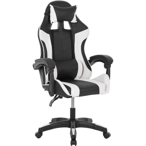 ΠΟΛΥΘΡΟΝΑ GAMING HM1185.03 ΣΕ ΧΡΩΜΑ ΜΑΥΡΟ-ΛΕΥΚΟ 3x61x121Y εκ.