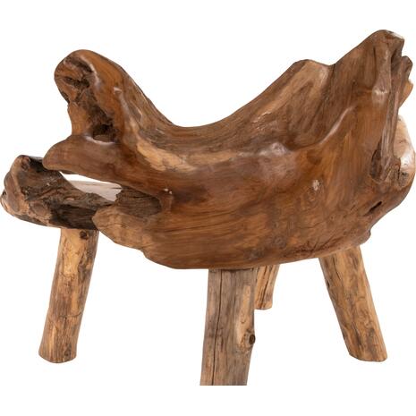 ΠΑΓΚΑΚΙ HM9348 ΑΠΟ ΜΑΣΙΦ ΞΥΛΟ TΕΑK ΦΥΣΙΚΟ 120x88x80 εκ.