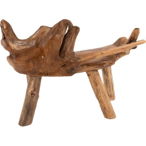 ΠΑΓΚΑΚΙ HM9348 ΑΠΟ ΜΑΣΙΦ ΞΥΛΟ TΕΑK ΦΥΣΙΚΟ 120x88x80 εκ.